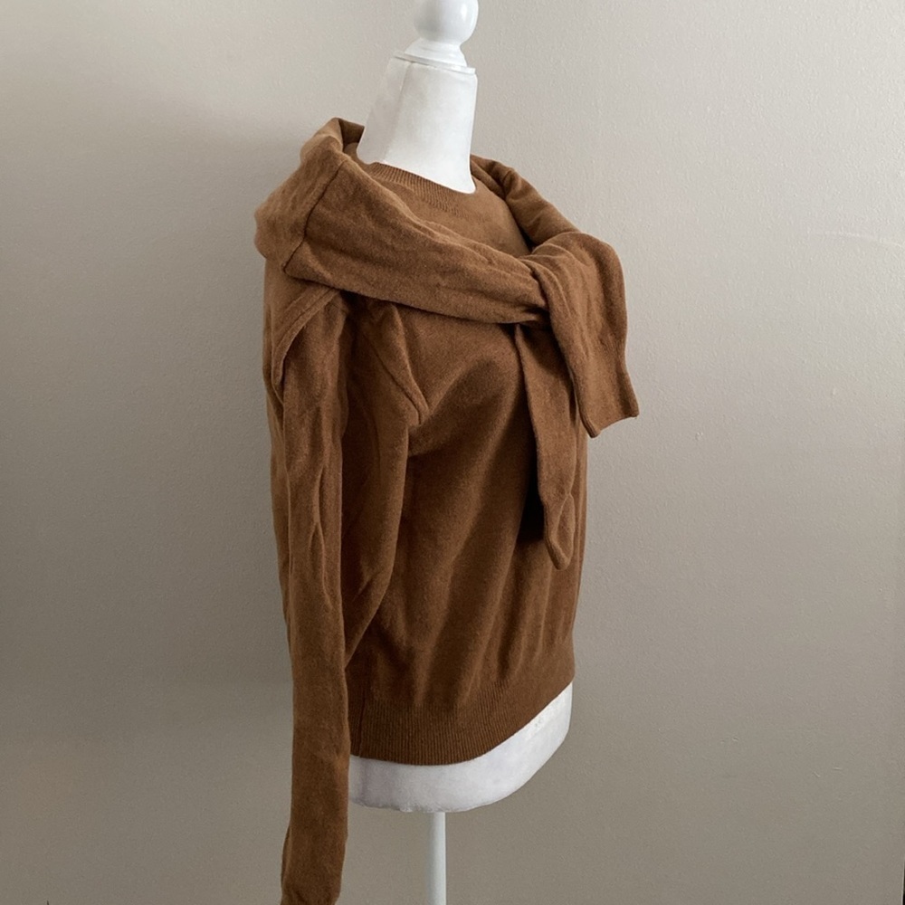 Nwot Octette Camel Color Concept Wool Sweater - image 2